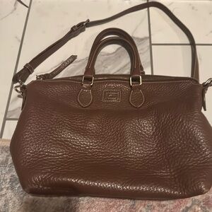 Dooney & Bourne brown leather handbag.